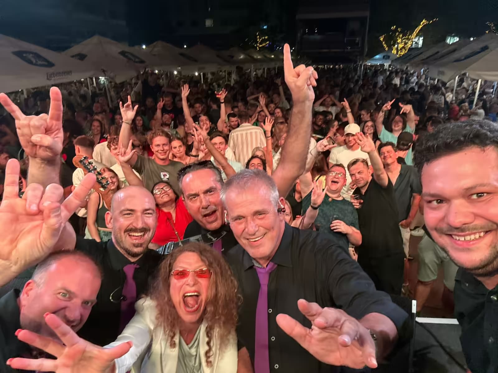 Bianca Schneider mit Steinsberger und dem Publikum